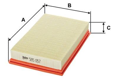 Filtro de aire VALEO 585057