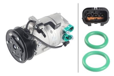 Compresor, aire acondicionado HELLA 8FK 366 203-881