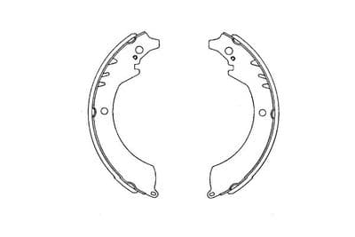 Juego de zapatas de frenos Kavo Parts KBS-1904
