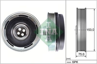 Polea, cigüeñal Schaeffler INA 544 0169 10