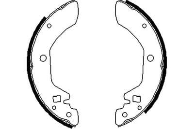 Juego de zapatas de frenos Kavo Parts KBS-7429