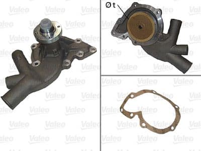 Bomba de agua, refrigeración del motor VALEO 506828