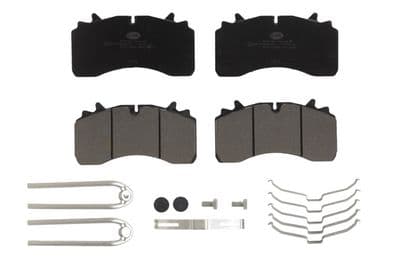 Juego de balatas de freno HELLA 8DB 355 061-431