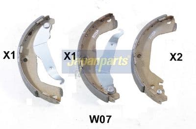 Juego de zapatas de frenos JAPANPARTS GF-W07AF