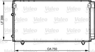 Condensador, aire acondicionado VALEO 814207
