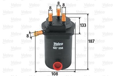 Filtro combustible VALEO 587556
