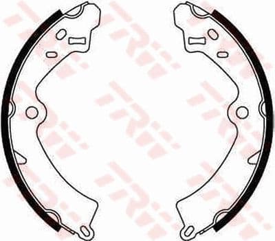 Juego de zapatas de frenos TRW GS8278