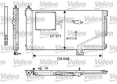 Condensador, aire acondicionado VALEO 817849