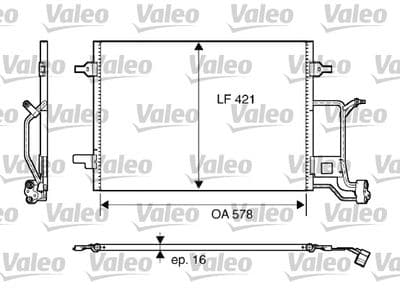Condensador, aire acondicionado VALEO 817840