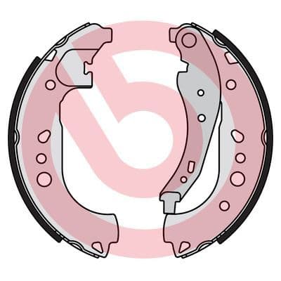 Juego de zapatas de frenos BREMBO S 68 550