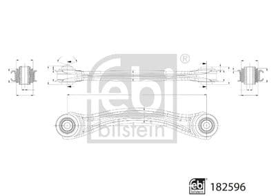 Brazo oscilante, suspensión de ruedas FEBI BILSTEIN 182596