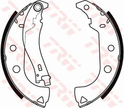Juego de zapatas de frenos TRW GS8484