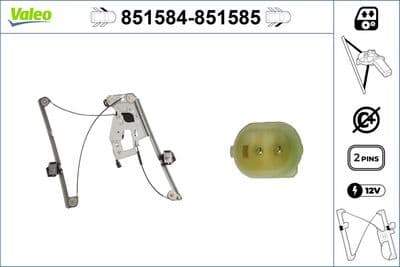 Elevador para ventanas VALEO 851584