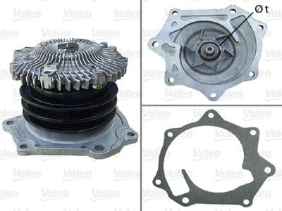Bomba de agua, refrigeración del motor VALEO 506782