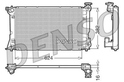 Radiador, refrigeración del motor DENSO DRM50018