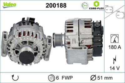 Alternador VALEO 200188