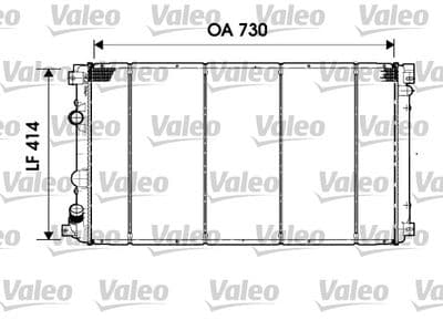 Radiador, refrigeración del motor VALEO 732919