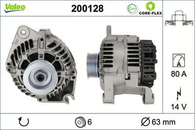 Alternador VALEO 200128