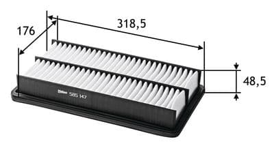 Filtro de aire VALEO 585147