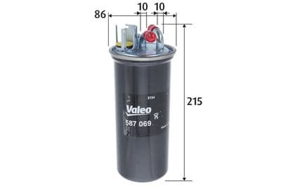 Filtro combustible VALEO 587069
