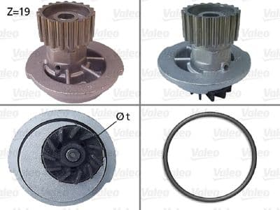 Bomba de agua, refrigeración del motor VALEO 506649
