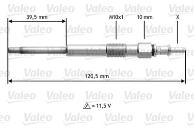 Bujía de precalentamiento VALEO 345194