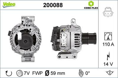 Alternador VALEO 200088