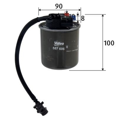 Filtro combustible VALEO 587606