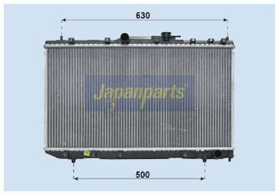 Radiador, refrigeración del motor JAPANPARTS RDA153007