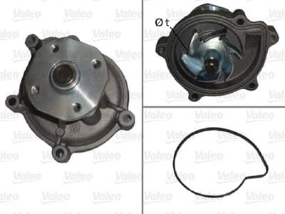 Bomba de agua, refrigeración del motor VALEO 506899