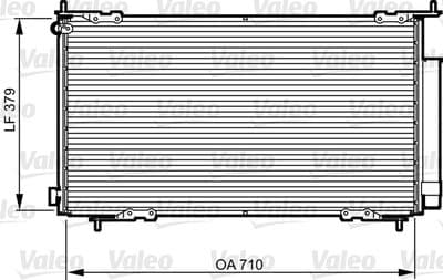 Condensador, aire acondicionado VALEO 814225