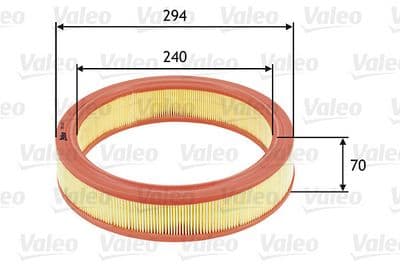 Filtro de aire VALEO 585633