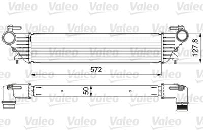 Radiador de aire de admisión VALEO 818639