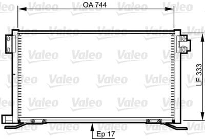 Condensador, aire acondicionado VALEO 818990