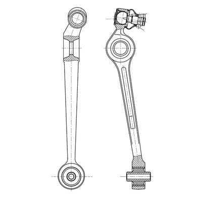 Brazo oscilante, suspensión de ruedas CTR CQ1146L