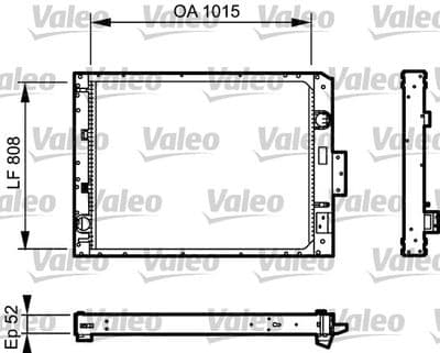 Radiador, refrigeración del motor VALEO 733479