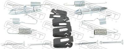 Juego de accesorios, zapatas de freno de estacionamiento FEBEST 0204-F15ER-KIT