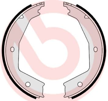Juego de zapatas de frenos, freno de mano BREMBO S 23 554