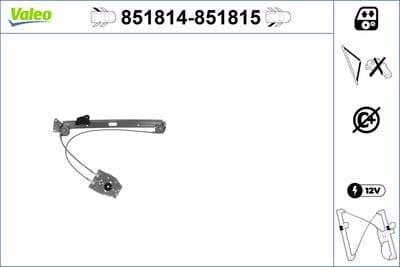Elevador para ventanas VALEO 851814