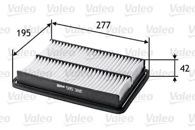 Filtro de aire VALEO 585388