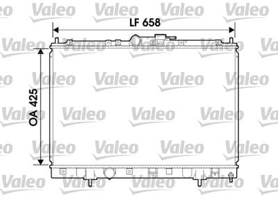 Radiador, refrigeración del motor VALEO 734198