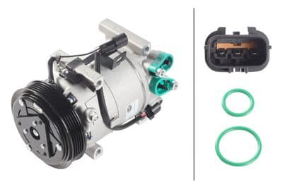 Compresor, aire acondicionado HELLA 8FK 366 204-111