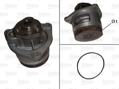 Bomba de agua, refrigeración del motor VALEO 506657