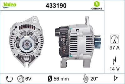 Alternador VALEO 433190