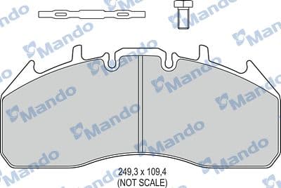 Juego de balatas de freno MANDO MBF016110