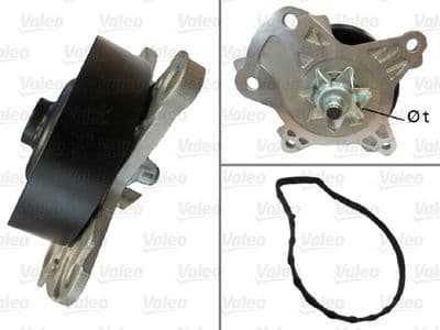 Bomba de agua, refrigeración del motor VALEO 506982