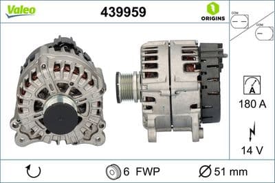 Alternador VALEO 439959