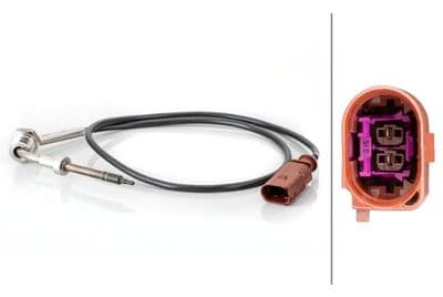 Sensor, de temperatura de gas de escape HELLA 6PT 014 495-091