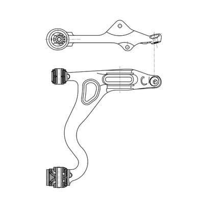 Brazo oscilante, suspensión de ruedas CTR CQ1119L