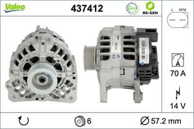 Alternador VALEO 437412